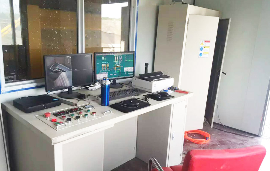 江蘇省常州市HZS120站電腦全自動攪拌站控制系統